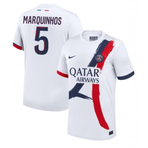 Billiga Paris Saint-Germain Marquinhos #5 Bortatröja 2024-25 Kortärmad